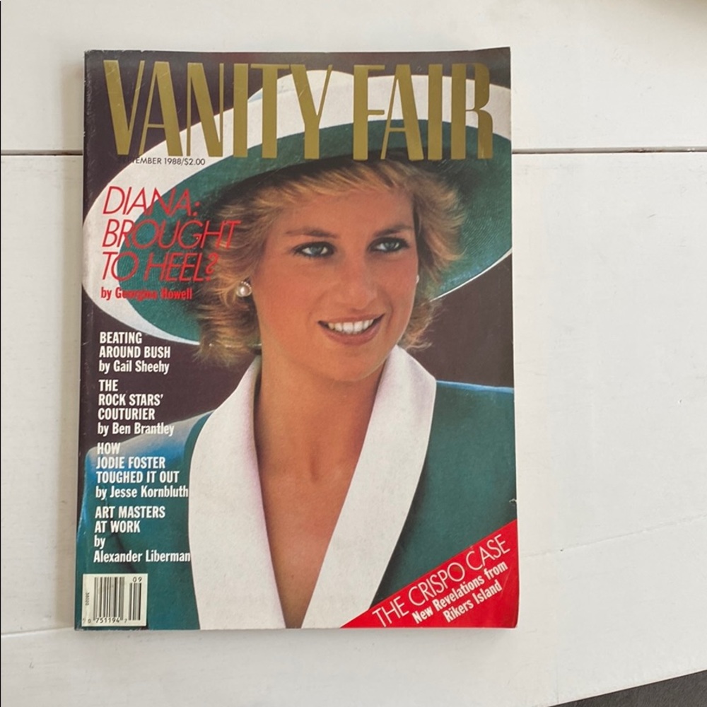 Princess Diana Vanity Fair Magazine Sept 1988